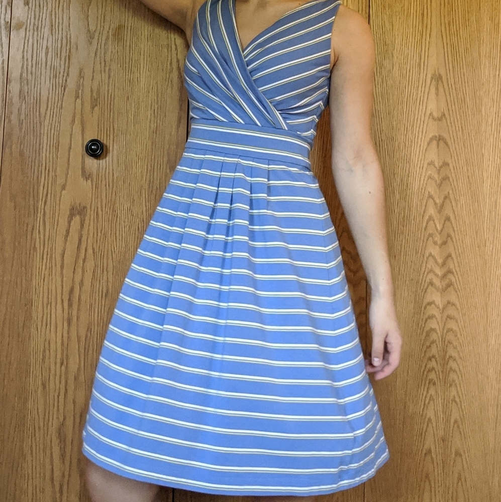 Blue and Yellow Day Dress